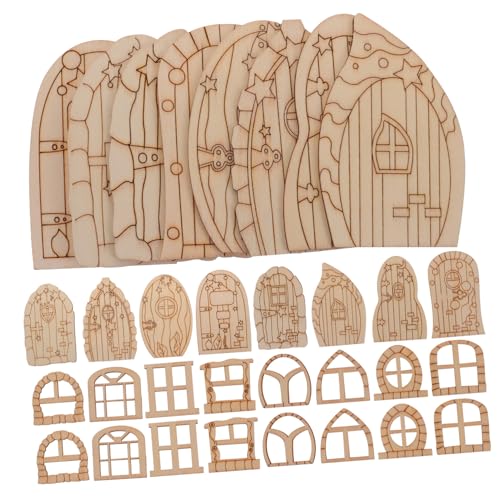 Tofficu 64 Stück Teiliges Miniatur Holztür zum Basteln Unbehandelte Feentüren für DIY Garten und Hausdekoration Bemalbar Vielseitig als Foto Requisite und Zimmeraccessoire Geeignet Tofficu 64 Stück Teiliges Miniatur Holztür zum Basteln Unbehandelte Feentüren für DIY Garten und Hausdekoration Bemalbar Vielseitig als Foto Requisite und Zimmeraccessoire Geeignet von Tofficu