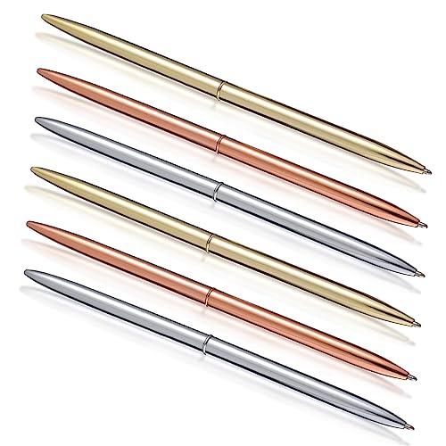 Tofficu 6Stücke Metall Kugelschreiber Roségold und Ergonomische Schreibstifte für Büro Schule und Tägliches Schreiben Glattes Schriftbild und Langlebige Tofficu 6Stücke Metall Kugelschreiber Roségold und Ergonomische Schreibstifte für Büro Schule und Tägliches Schreiben Glattes Schriftbild und Langlebige von Tofficu