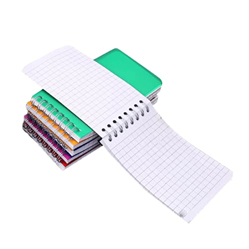 Tofficu 6Stücke Teiliges Kreatives Wasserdichtes Notizbuch mit Spiralbindung für Büro Schule und Zuhause Rot Schwarz Blau Rot Grün Je von Tofficu