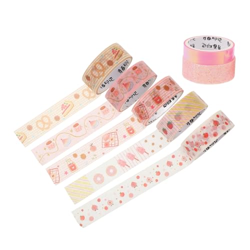 Tofficu 7 Rollen Washi-tape Punkte Farbe Für Zeitschrift Uv Bandfarbe Ästhetisch Basteln Farbig Journaling Tagebuchband Scrapbook-klebebänder Selber Machen Diy Klebeband Japanisches Papier Tofficu 7 Rollen Washi-tape Punkte Farbe Für Zeitschrift Uv Bandfarbe Ästhetisch Basteln Farbig Journaling Tagebuchband Scrapbook-klebebänder Selber Machen Diy Klebeband Japanisches Papier von Tofficu