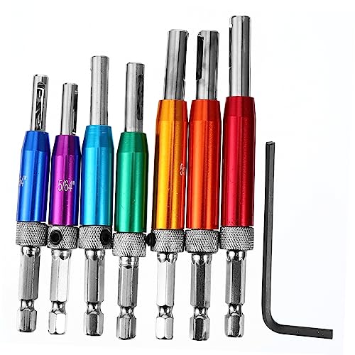 Tofficu 7 Stück Lochöffner Bohrer aus Stahl offen Werkzeug Wohnung Holzbearbeitung kunststoffbohrer holzbohrer set bohrständer Bohrer für Scharniere Bohrer für Tür Aluminiumlegierung Tofficu 7 Stück Lochöffner Bohrer aus Stahl offen Werkzeug Wohnung Holzbearbeitung kunststoffbohrer holzbohrer set bohrständer Bohrer für Scharniere Bohrer für Tür Aluminiumlegierung von Tofficu