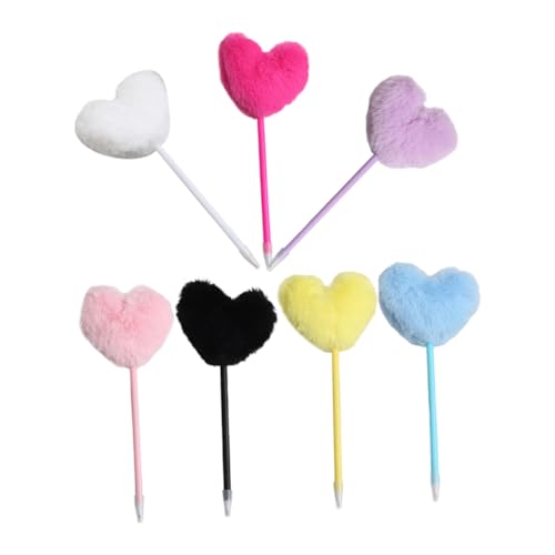 Tofficu 7 Stück Teiliges Bunter Herz Bommel Kugelschreiber Flauschige Schreibstifte für Mädchen Glattes Schreiben Komfortabler Griff Kreative Geschenkidee für Schule und Büro Tofficu 7 Stück Teiliges Bunter Herz Bommel Kugelschreiber Flauschige Schreibstifte für Mädchen Glattes Schreiben Komfortabler Griff Kreative Geschenkidee für Schule und Büro von Tofficu