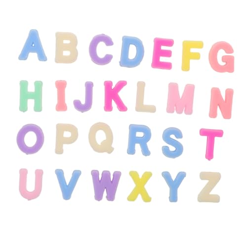 Tofficu 700 Stück Alphabet Halskettenperlen Alphabet Charm Anhänger Perlen Buchstaben Anhänger Zur Schmuckherstellung von Tofficu