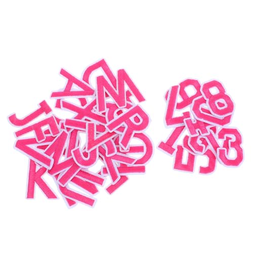 Tofficu 72 Stück Teiliges Aufbügelbuchstaben Zahlen Bestickte Applikationen A z Vielseitige Bügel Näh patches für DIY Kleidung Jeans Jacken Hüte Socken Langlebige Polyester stickerei von Tofficu