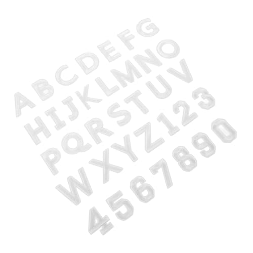 Tofficu 72 Stück Teiliges Weiße Bügelbuchstaben und Zahlen Patches Bestickte Applikationen A Z zum Aufbügeln für Kleidung Rucksäcke Diy Zubehör Einfach Aufzubringen Langlebig und von Tofficu
