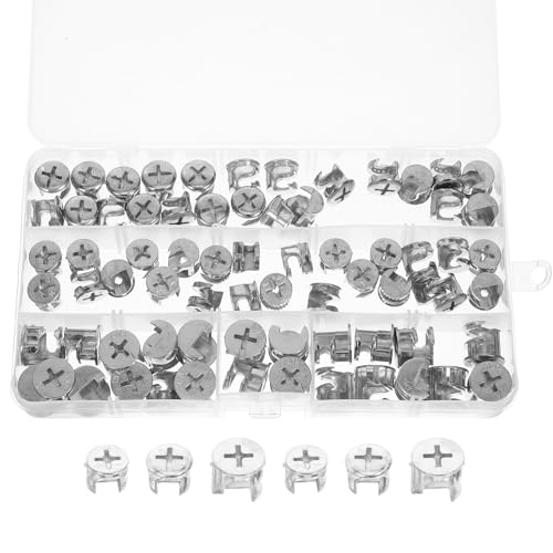 Tofficu 75 Stück Möbelverbinder Möbelteile Tischplattenverbinder Möbelverbindungsteile Schrank Sicherungsmutter Kontermutter Beschläge Möbelbeschläge Zubehör Silber Tofficu 75 Stück Möbelverbinder Möbelteile Tischplattenverbinder Möbelverbindungsteile Schrank Sicherungsmutter Kontermutter Beschläge Möbelbeschläge Zubehör Silber von Tofficu