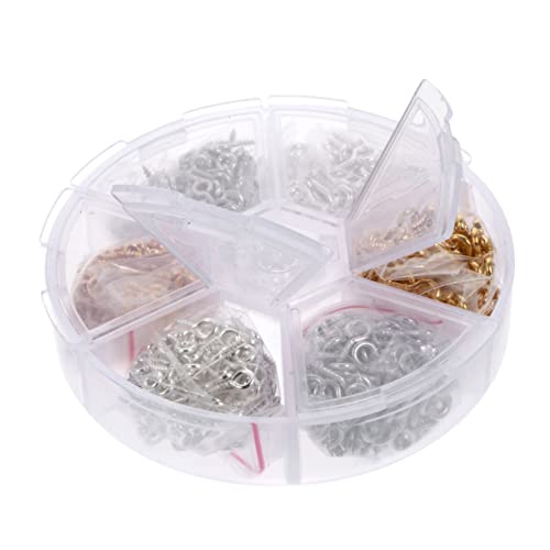 Tofficu 750 Stück Eye Pin Clasp Hook Set Diy Eyelet Screw Hooks für Schmuckherstellung Rostfrei Installieren für und Armbänder Perfektes Zubehör für Kreative Projekte von Tofficu