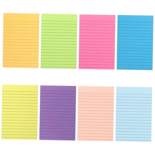Tofficu 8 Kleine Notizblöcke Für Notizbücher Pastellfarben Für Nachrichten Scrapbooking Textmarker Klebeband Notizblöcke Für Die Tasche Klare Notizen Klebende Notizblöcke Siehe von Tofficu