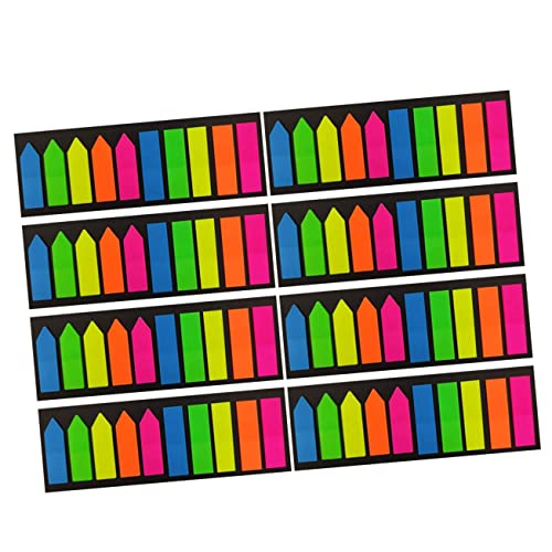 Tofficu 8 Sätze Bunte Pet Haftnotizen mit und Flächenmarkierungen Selbstklebende Transparente Page Marker für Schule Büro Leicht Tragbar Beschreibbar von Tofficu