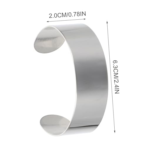 Tofficu 8 Stck. Teiliges Armreif Innenkerne Offen Verstellbar Langlebig für DIY Lederarmbänder Schmuckherstellung Armbandrohlinge zum Gravieren und Prägen Tofficu 8 Stck. Teiliges Armreif Innenkerne Offen Verstellbar Langlebig für DIY Lederarmbänder Schmuckherstellung Armbandrohlinge zum Gravieren und Prägen von Tofficu