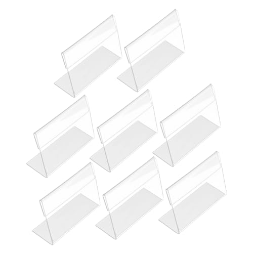 Tofficu 8 Stück Teiliges Acryl Preisschildhalter Klarer Acryl Displayständer für Menüvisitenkarten Preisschilder Geeignet für Restaurants Messen Einzelhandel und Büro Tofficu 8 Stück Teiliges Acryl Preisschildhalter Klarer Acryl Displayständer für Menüvisitenkarten Preisschilder Geeignet für Restaurants Messen Einzelhandel und Büro von Tofficu