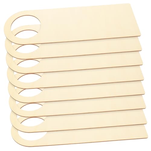 Tofficu 8 Stück Teiliges DIY Holz Türschild Unlackierte Hängeplatte zum Selbstgestalten Kreative Türdekoration für Bar Büro und Restaurant Vielseitiges Bastelmaterial für Individuelle von Tofficu