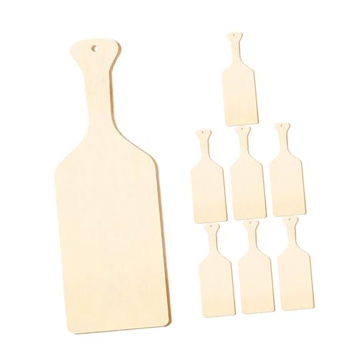 Tofficu 8 Stück Teiliges Kleine Unlackierte Holzscheiben aus Glattem Holz für DIY Basteln Mini holztafeln zum Bemalen und Einzigartige Heimdekoration Robuste und Vielseitige Holzstücke von Tofficu