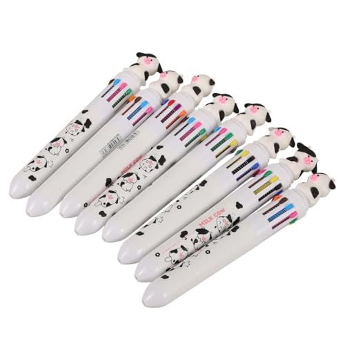 Tofficu 8 Stück Teiliges Kugelschreiber Bunte Gedrückte Kugelschreiber mit Niedlichem Kuh Design Ergonomisch Tragbar für Schule Büro und Zuhause Schreibzubehör für Erwachsene Tofficu 8 Stück Teiliges Kugelschreiber Bunte Gedrückte Kugelschreiber mit Niedlichem Kuh Design Ergonomisch Tragbar für Schule Büro und Zuhause Schreibzubehör für Erwachsene von Tofficu