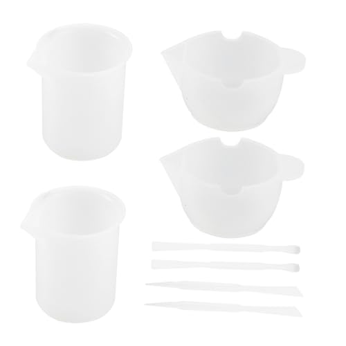 Tofficu 8 Stück Teiliges Pigment Mischbecher aus Lebensmittelechtem Silikon mit Rührstäbchen Splitten Silikonbecher für Epoxidharz Kristallkleber und Farbmischung Beim Wiederverwendbar Tofficu 8 Stück Teiliges Pigment Mischbecher aus Lebensmittelechtem Silikon mit Rührstäbchen Splitten Silikonbecher für Epoxidharz Kristallkleber und Farbmischung Beim Wiederverwendbar von Tofficu