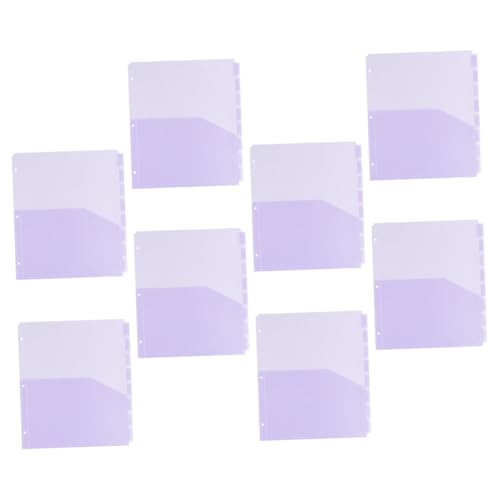Tofficu 8 Stück Teiliges Trennblätter mit Taschen Farbcodierte Halbtransparente Dokumenten Organizer aus Strapazierfähigem für Büro und Aktenordner Effiziente Ablage Tofficu 8 Stück Teiliges Trennblätter mit Taschen Farbcodierte Halbtransparente Dokumenten Organizer aus Strapazierfähigem für Büro und Aktenordner Effiziente Ablage von Tofficu