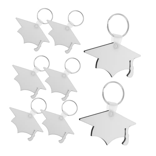 Tofficu 8 Stück Teiliges mit Sublimationsdruck für Abschluss Schlüsselanhänger Form Eines Abschlussmützen Kreative Diy für Abschlussfeier Tofficu 8 Stück Teiliges mit Sublimationsdruck für Abschluss Schlüsselanhänger Form Eines Abschlussmützen Kreative Diy für Abschlussfeier von Tofficu