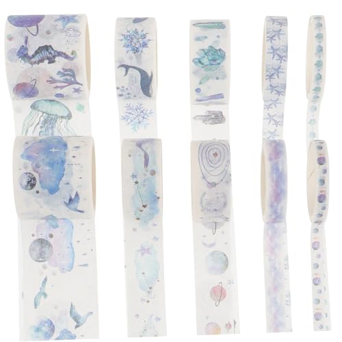 Tofficu 8 Teiliges Set Washi Masking Tape UV Journaling Aufkleber Planer Stern Scrapbook Basteln Dekoratives Farbiges Tagebuch Masking Tape Zubehör Journale DIY Tofficu 8 Teiliges Set Washi Masking Tape UV Journaling Aufkleber Planer Stern Scrapbook Basteln Dekoratives Farbiges Tagebuch Masking Tape Zubehör Journale DIY von Tofficu