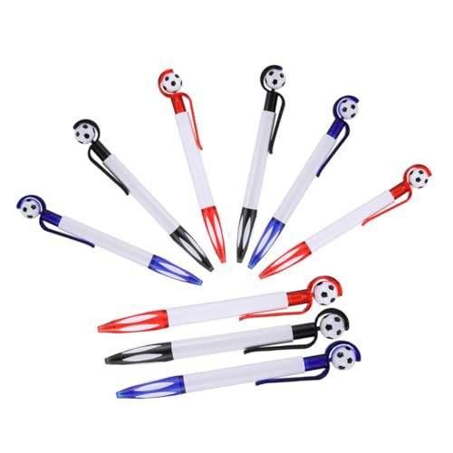 Tofficu 9 Stück Teiliges Fußball Kugelschreiber Bunte Einziehbare Kugelschreiber Kreative Fußballform Glattes Schreiben Langlebige Schul und Büro Schreibstifte für Schüler und Tofficu 9 Stück Teiliges Fußball Kugelschreiber Bunte Einziehbare Kugelschreiber Kreative Fußballform Glattes Schreiben Langlebige Schul und Büro Schreibstifte für Schüler und von Tofficu