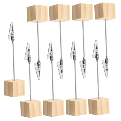 Tofficu 9 Stück Teiliges Memo clip Holzsockel Multifunktionale Schreibtischklammern für Fotos Notizen und Tischkarten Kreative und Praktische Holz notizhalter für Büro und Zuhause Tofficu 9 Stück Teiliges Memo clip Holzsockel Multifunktionale Schreibtischklammern für Fotos Notizen und Tischkarten Kreative und Praktische Holz notizhalter für Büro und Zuhause von Tofficu
