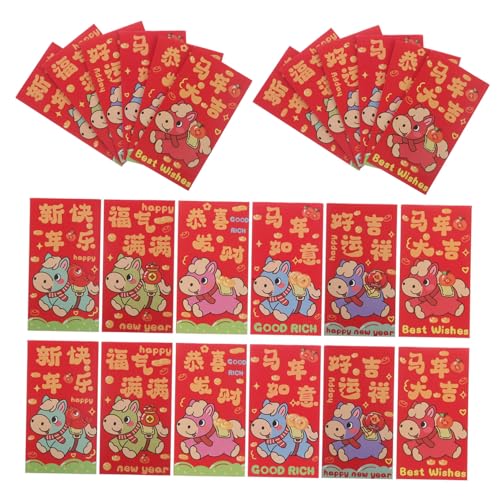 Tofficu 90 Stück Rote Umschläge Chinesisches Neujahr Großzügig Papierqualität Festlich Kreative Glücksgeldumschläge Für Frühlingsfest Traditionelle Hong Bao Designs von Tofficu