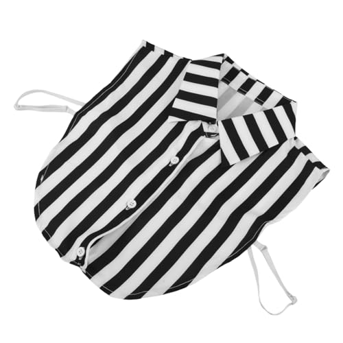 Tofficu Abnehmbarer Falscher Kragen für Damen Gestreifter Fake-hemdkragen Atmungsaktiver Bequemer Halbblusen-einsatz Nahtloses Layering für Modische Outfits Vielseitiges Accessoire für Tofficu Abnehmbarer Falscher Kragen für Damen Gestreifter Fake-hemdkragen Atmungsaktiver Bequemer Halbblusen-einsatz Nahtloses Layering für Modische Outfits Vielseitiges Accessoire für von Tofficu