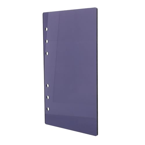 Tofficu Acryl Binder Cover Abnehmbar Leicht Tragbar Organizer Journal Schutzhülle für Notizbuch Planer Reise Büro Verwendung von Tofficu