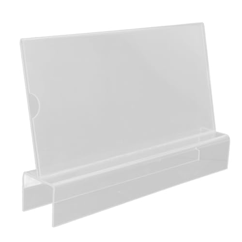 Tofficu Acryl Tischschild Namensschildhalter Vertikal Transparent Robuste Konstruktion Platzsparend Vielseitig für Büro und Einzelhandel Tofficu Acryl Tischschild Namensschildhalter Vertikal Transparent Robuste Konstruktion Platzsparend Vielseitig für Büro und Einzelhandel von Tofficu