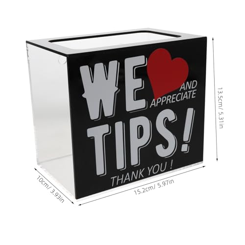 Tofficu Acryl-spendenbox mit Schlitz Transparente Vorschlags Wahlbox für Leicht Praktisch Vielseitig als Trinkgeld- Spenden Sammelbehälter Geeignet Tofficu Acryl-spendenbox mit Schlitz Transparente Vorschlags Wahlbox für Leicht Praktisch Vielseitig als Trinkgeld- Spenden Sammelbehälter Geeignet von Tofficu
