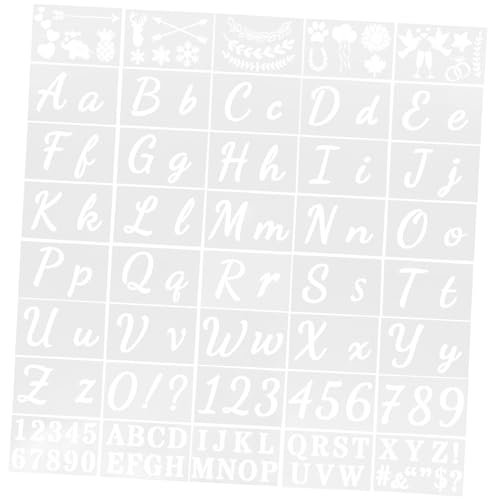 Tofficu Alphabet Schablonen Teilig Pet Material Wiederverwendbar Langlebig DIY Wandmalerei Schablonen für Kreative Bastelarbeiten Einfache und Sichere Anwendung Tofficu Alphabet Schablonen Teilig Pet Material Wiederverwendbar Langlebig DIY Wandmalerei Schablonen für Kreative Bastelarbeiten Einfache und Sichere Anwendung von Tofficu