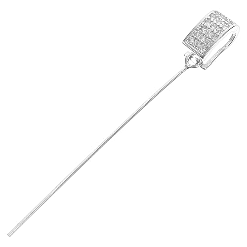 Tofficu Anhänger-Verbindungsschnalle Charm-Verschlüsse Anschlüsse Silber personalisierte halskette hand schmuck Anhängerverschluss-Anschlüsse für Halskette Schnalle für DIY Kristall Silver von Tofficu