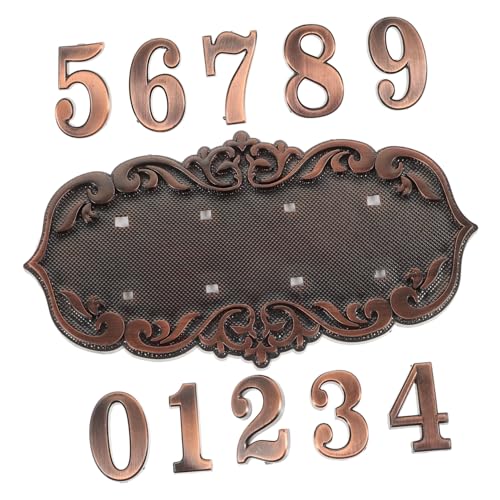 Tofficu Antikes Türschild mit Kreativer Hausnummer aus Langlebigem Material Europäisches Vintage design Einfache Montage Geeignet für Wohnhäuser Büros und Villen Sichtbar und Tofficu Antikes Türschild mit Kreativer Hausnummer aus Langlebigem Material Europäisches Vintage design Einfache Montage Geeignet für Wohnhäuser Büros und Villen Sichtbar und von Tofficu