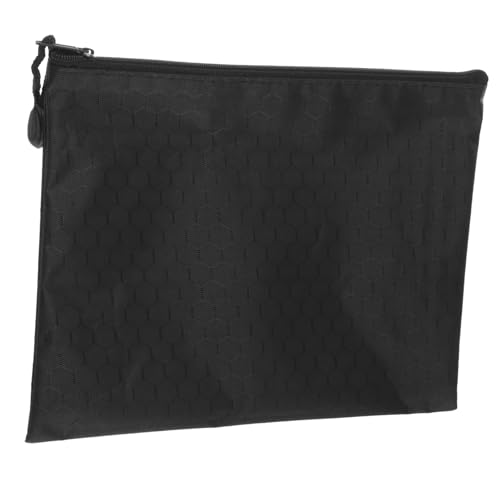 Tofficu Aufbewahrungstasche Aktentasche Reisen Schule Dokumentordner Veranstalter Reißverschlusstaschen, Netztaschen Datei Dokumentieren Büro Wiederverwendbar Beutel Black Oxford-stoff von Tofficu