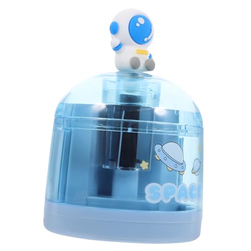 Tofficu Automatischer Elektrischer Bleistiftspitzer Cartoon Design Praktisch Schnelles Anspitzen für Schule Büro Zuhause Multifunktionales Stifte Zubehör in Blau von Tofficu