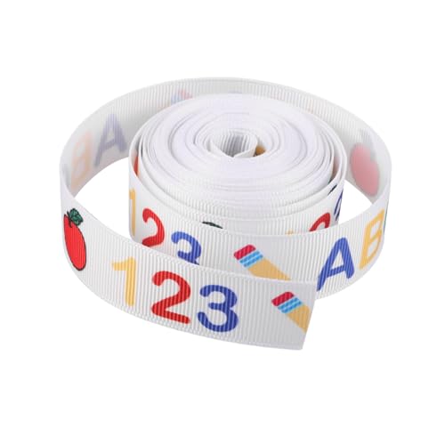 Tofficu Back To School Schleifenband Breit Polyester Ripsband für DIY Bastelarbeiten Dekoratives Geschenkband für Schulanfang und Kreative Schleifenherstellung Tofficu Back To School Schleifenband Breit Polyester Ripsband für DIY Bastelarbeiten Dekoratives Geschenkband für Schulanfang und Kreative Schleifenherstellung von Tofficu