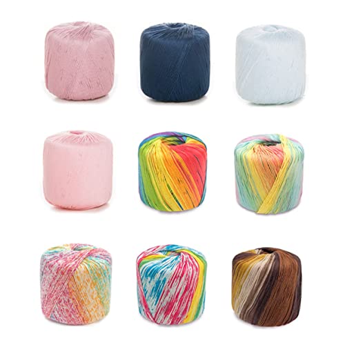 Tofficu Baumwollgarn Farbverlauf DIY Häkeln Garn für Handstricken für Schals Mützen und Pullover Super Weich Langlebig für Kreative Projekte Hellregenbogen Tofficu Baumwollgarn Farbverlauf DIY Häkeln Garn für Handstricken für Schals Mützen und Pullover Super Weich Langlebig für Kreative Projekte Hellregenbogen von Tofficu