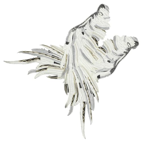 Tofficu Bestickte Engelsflügel Applikationen aus Spitze DIY Kleidung Aufnäher Dekorative Lace Patches zum Aufnähen und Reparieren von Kleidungsstücken Vielseitig Einsetzbar Tofficu Bestickte Engelsflügel Applikationen aus Spitze DIY Kleidung Aufnäher Dekorative Lace Patches zum Aufnähen und Reparieren von Kleidungsstücken Vielseitig Einsetzbar von Tofficu