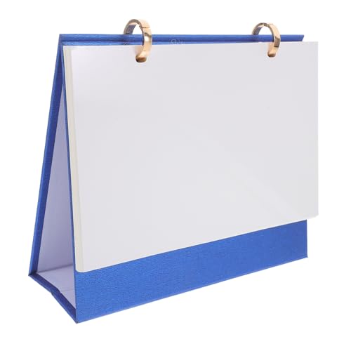 Tofficu Blanko Tischkalender Notizblock Kalender Blanko Tischkalender Bedruckbarer Monatskalender Blanko Neujahrskalender Datums Tisch Klappkalender Kleiner Standkalender von Tofficu