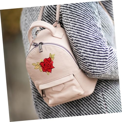 Tofficu Blumen Aufnäher zum Aufnähen Stickerei Patches für Kleidung Reparatur und Dekoration Rotes für Jeans Taschen Hüte DIY Bekleidungszubehör von Tofficu