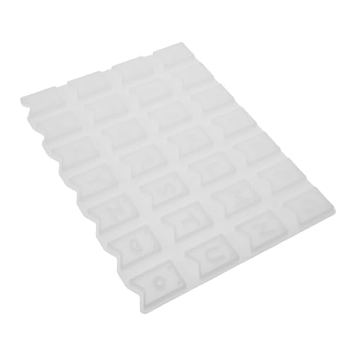 Tofficu Buchstaben Flaggenform Gießharzform Für Schlüsselanhänger Silikonformen Loch Bastelformen Epoxidharz Anhänger DIY Bastelform DIY Schlüsselanhänger Schmuckformen Alphabet von Tofficu