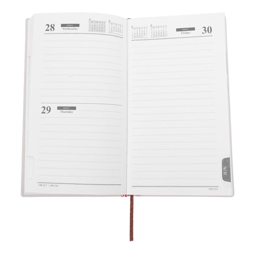 Tofficu Büroplaner mit Monatsindex Wöchentliche Agenda und Notizblock für Effiziente Tagesplanung Design für Home Office und Business Ausführung von Tofficu
