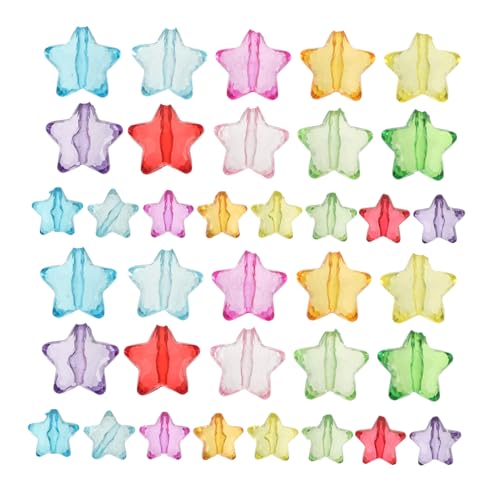 Tofficu Bunte Acryl Fünf Punkte Sternperlen Kleine Lose Facettierte Stern Perlen für DIY Schmuckherstellung Leichte Kinderfreundliche Beads für Armbänder Halsketten Basteln Sommerparty Tofficu Bunte Acryl Fünf Punkte Sternperlen Kleine Lose Facettierte Stern Perlen für DIY Schmuckherstellung Leichte Kinderfreundliche Beads für Armbänder Halsketten Basteln Sommerparty von Tofficu