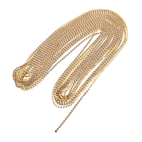 Tofficu Bunte Kristall-strass-klauen-kette Langlebige Geschlossene Strasskette zum Nähen Schmuckherstellung DIY Hochzeitsbouquet Vielseitige Schmuck Textilverzierung von Tofficu