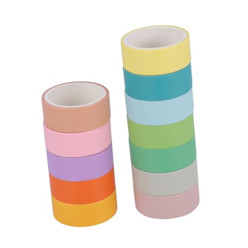 Tofficu Buntes Washi Tape Groß DIY Papierklebeband in Candy Farben Dekoratives Geschenkband für Geschenkverpackung Basteln und Scrapbooking Vielseitig Einsetzbar für Kreative Dekoration Tofficu Buntes Washi Tape Groß DIY Papierklebeband in Candy Farben Dekoratives Geschenkband für Geschenkverpackung Basteln und Scrapbooking Vielseitig Einsetzbar für Kreative Dekoration von Tofficu