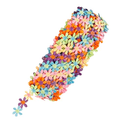 Tofficu Buntes Wasserlösliches Polyester Spitzenband Diy Kleidung Dekorative Blütenkante zum Nähen Basteln Fransenbesatz für Party und Handarbeit Tofficu Buntes Wasserlösliches Polyester Spitzenband Diy Kleidung Dekorative Blütenkante zum Nähen Basteln Fransenbesatz für Party und Handarbeit von Tofficu