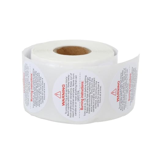 Tofficu Candle Warning Safety Decals Haftetiketten für Kerzengläser Hitzebeständig Langlebig und Sicher Praktische Aufkleber für Kerzenbehälter und Warnhinweise Tofficu Candle Warning Safety Decals Haftetiketten für Kerzengläser Hitzebeständig Langlebig und Sicher Praktische Aufkleber für Kerzenbehälter und Warnhinweise von Tofficu