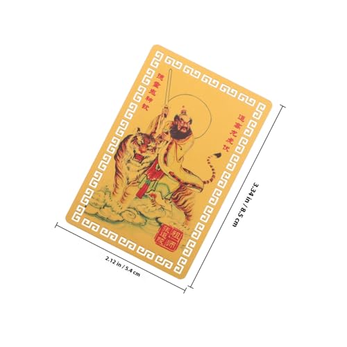 Tofficu Chinesische Tai Sui Amulettkarte Jahr der Schlange Metall Feng Shui Schutzkarte Reichtumsanhänger Sammlerobjekt Traditionelles Glückssymbol Tofficu Chinesische Tai Sui Amulettkarte Jahr der Schlange Metall Feng Shui Schutzkarte Reichtumsanhänger Sammlerobjekt Traditionelles Glückssymbol von Tofficu