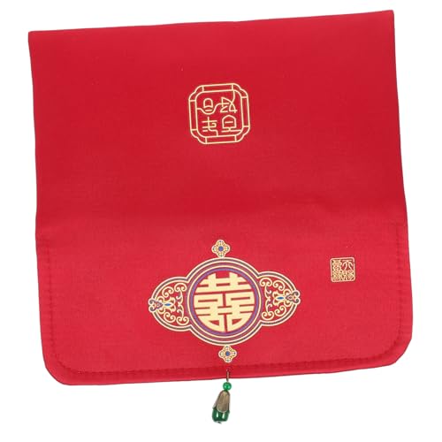 Tofficu Chinesischer Hochzeit Roter Umschlag Stoff Hochzeitseinladung Geldumschlag für Verlobung Zeremonie Traditionelle Glücksbringer mit Chinesischem Muster Elegant und Langlebig Tofficu Chinesischer Hochzeit Roter Umschlag Stoff Hochzeitseinladung Geldumschlag für Verlobung Zeremonie Traditionelle Glücksbringer mit Chinesischem Muster Elegant und Langlebig von Tofficu