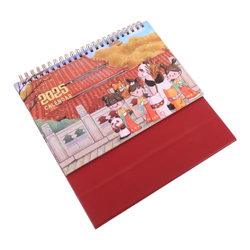 Tofficu Chinesischer Tischkalender mit Handgezeichnetem Cartoon-motiv Chinesischem Malstil Stabiles Ringbuch Monatlicher Planer Dekoratives Bürozubehör für Schreibtisch und Zuhause Tofficu Chinesischer Tischkalender mit Handgezeichnetem Cartoon-motiv Chinesischem Malstil Stabiles Ringbuch Monatlicher Planer Dekoratives Bürozubehör für Schreibtisch und Zuhause von Tofficu