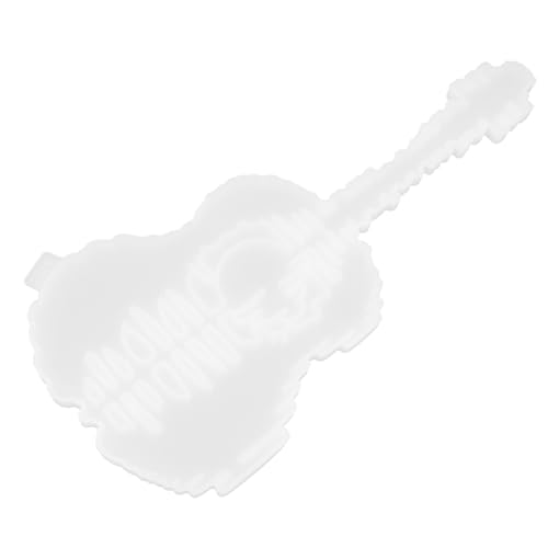 Tofficu DIY Gitarrenform Silikonform Transparent Wiederverwendbar Flexibel Für Epoxidharz Basteln Wanddekoration Für Kreative DIY Projekte von Tofficu
